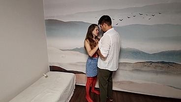 Amateur Milf In Red Bodystocking Has Sex With A Random Guy