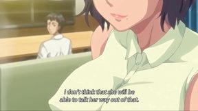 Dirty hentai housewife fucks strangers while her husband watches from closet