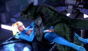 samus sex with lizard alien