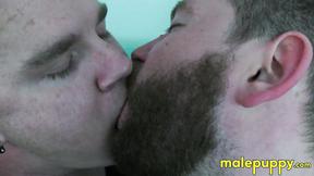 ”Horny close up kissing with Kaleb Dewulf & Leo Blue”