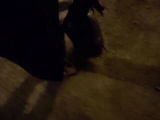 Nightime Urinate On The Side Of The Busy Road