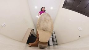 Vanda - brown leather boots VR 360 Full HD