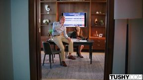 TUSHY - Anal-obsessed Vanessa seduces her hot coworker Oliver