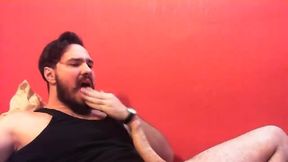 Mustache Model Fiodoro Plays with His Dick