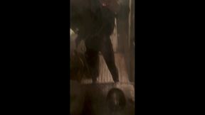 Kinkysirius in Chav Scally Outfit in the Most Dirty Train Toilet
