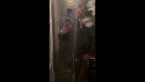 Kinkysirius in Chav Scally Outfit in the Most Dirty Train Toilet
