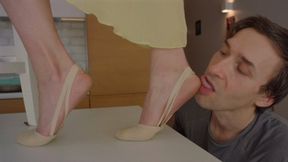 Goddess Amber Rule In The House - Creamy Half Ballet Shoes - Part 02