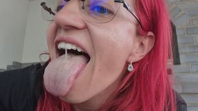 THICK GREEN SNOT ON MY TONGUE – Mucus Play & Swallow Challenge