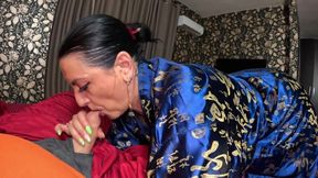 A Slutty Geisha Suck Cock and Play with Cum 274