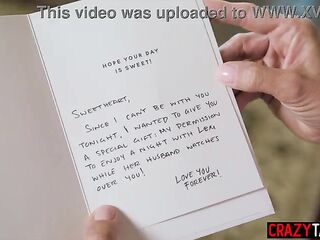 Spouse watches his lewd large melons mother I'd like to fuck wife in vehement lesbo sex