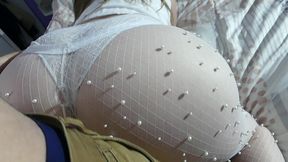 my stepmom wants to play with my cock, she make me hard with her big ass!