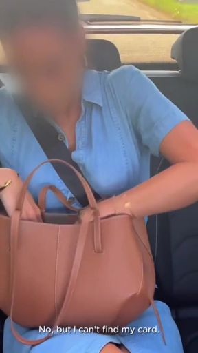 Sexy Big Tits Babe Can't Pay the Taxi Driver, Gets Fucked Hard &amp; Swallows Every Drop   Clip 1
