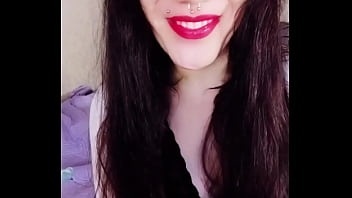 Backstage of a hot brunette