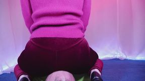 Cozy Face Sit - Cashmere Sweater & Velvet Leggings - Ass on Face - FemDom