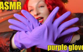 ASMR sounding: kitchen rubber gloves fetish
