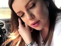 Babe's First Blowjob in a Car with a Happy Ending