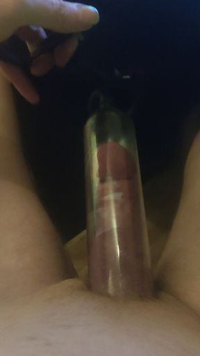 Penis Pump Exercise.