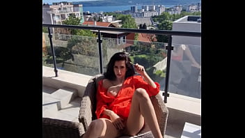 Balcony Masturbation