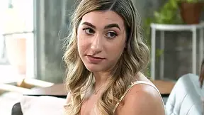 Hot Blonde With Pierced Nipples Fucks Her Friends Big Cock Stepbrother On The Couch With Lexi Grey