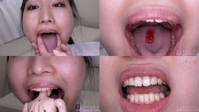 Himari Ogawa - Showing inside cute girl's mouth, chewing gummy candys, sucking fingers, licking and sucking human doll, and chewing dried sardines mout-96 - 1080p