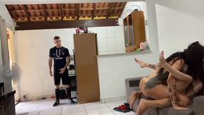 peguei no flagra a sabrina prezzote comendo a badmelli, nao aguentei e entrei no meio e fodi com as duas