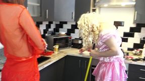 cleaning slave tyranny for cuckold pussy!