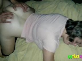 friend fucks girl creampie her pussy hubby sloppy seconds