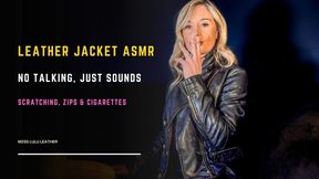 Leather Jacket ASMR — Smoke, Zips & Slow Rituals - Miss Lulu Leather - MP4 HD