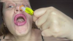 Asian sweets in my mouth