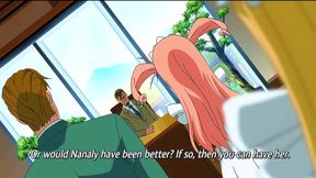 Pink-haired maid begs for creampie in anime hentai