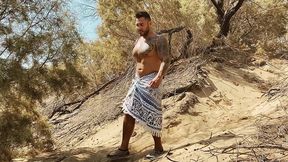 the curious clown  super orgy with viktor rom, pablo y sebas & leo bulgari - cruising at maspalomas dunes!!! - full video!!!