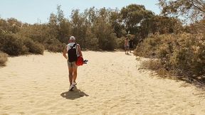 the curious clown  super orgy with viktor rom, pablo y sebas & leo bulgari - cruising at maspalomas dunes!!! - full video!!!