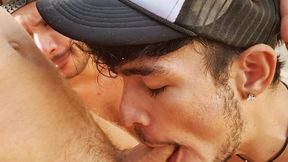the curious clown  super orgy with viktor rom, pablo y sebas & leo bulgari - cruising at maspalomas dunes!!! - full video!!!