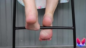Heavenly Barefeet under a Chair