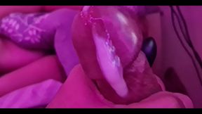 Jerking off While My Wife's Stepsister Is Resting Busy Watching the Television at Home