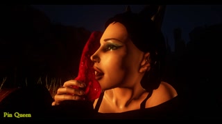 Black wolf fucks catwoman