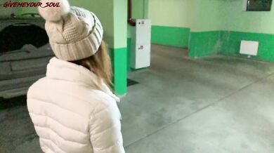 PICKUP IN GARAGE - REDHEAD CHEATED ON HER GUY FOR MONEY