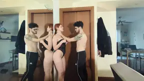 Double Cumshot on the Beautiful Face of My Slutty, Whipped and Enslaved Girlfriend(diaita)