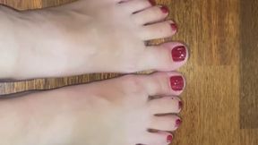 red pedicure mp4