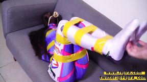 Fejira com. Hentai girl with breathplay and bondage