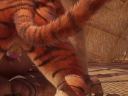 Big Tiger Cums Inside Twink Boy w/ Creampie (Furry Gay Sex) | Wild Life Furries