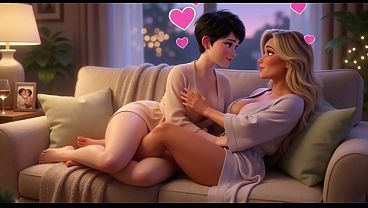 Stepmother'_s Secret Cravings Ignite Our Wild Passionate Lesbian Romance Forever (AI generated)