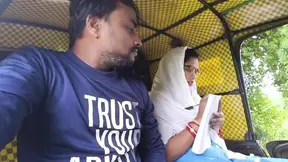 Auto Encounters - Indian beauty sucks cock during solo play