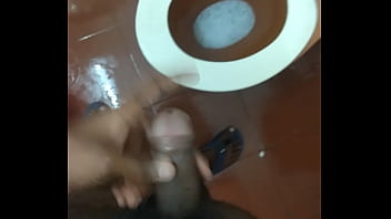 Indian guy Hand job in washroom.@sunny leon, @dani daniels