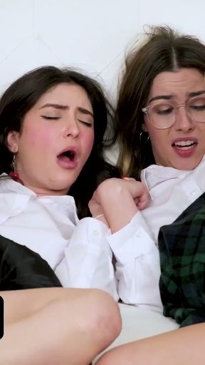 Virgin BFFS Are Grossed Out By The Idea Of Touching Their Step Brothers' Hard Cocks - SisSwap   Clip 3