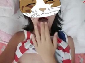 Asian teen pussy masturbate tự quay bằng iphone