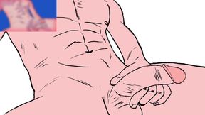 Dick and Muscle Growth Animation Timelapse 2