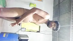 Sun-Drenched Desi Boy JERKS OFF Hard in Rustic Cottage – Pure Rural Heat 18+
