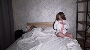 The Unfaithful Girl Turned Out to Be Easily Accessible to Her Boyfriend's Daddy's Dick - the Cuckold Was Stunned by This