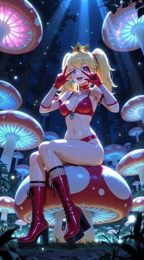 110. Princess Peach Dancing in a Magic Forest (ai Animation)